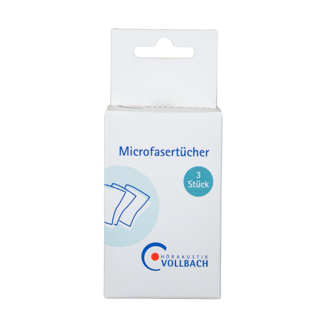 Vollbach Microfasertücher, 3 Stück, schwarz