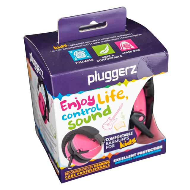 Pluggerz Kapselgehörschutz "Kids" - Rosa